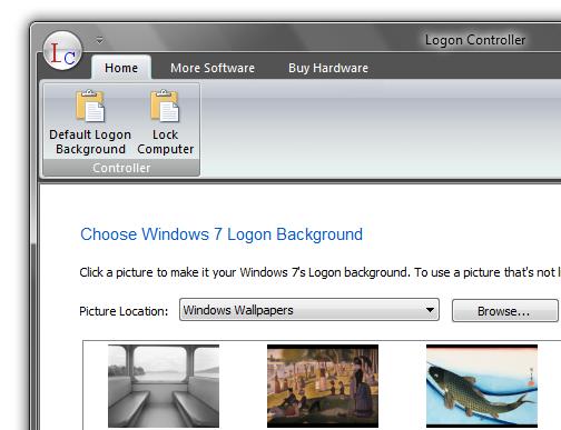 Windows 7 or Vista Login Screen Changer