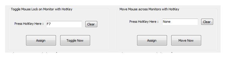 Lock Mouse Cursor onto any Monitor with configurable HotKey