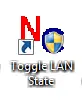 Desktop Shortcut to Enable or Disable Windows LAN Connections